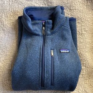 Navy Patagonia Quarter Zip Fleece Sweater